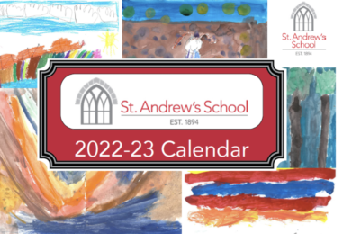 Front page of St. Andrew's School's 2022-2023 Calendar.