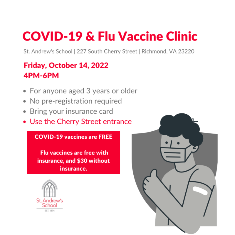 COVID-19 and Flu vaccine clinic, October 14, 2022